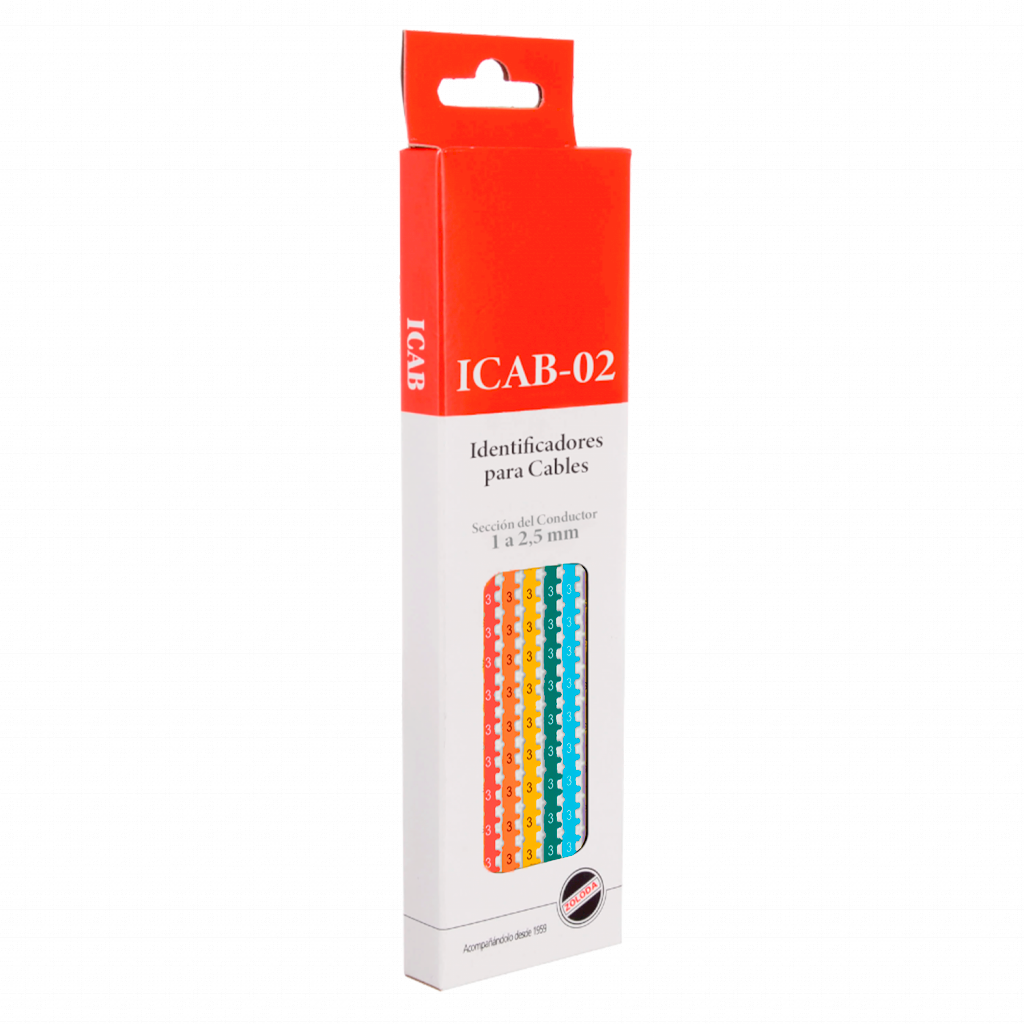 [31616] Identificadores P/Cable Naranja Número 3 Zoloda