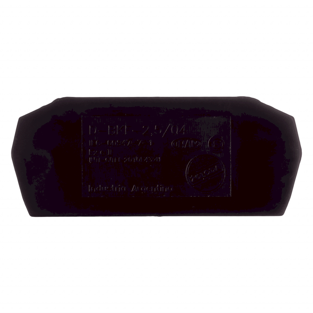 [32117] Tapa D-BKF P/Borne 2,5/4mm Negro Zoloda