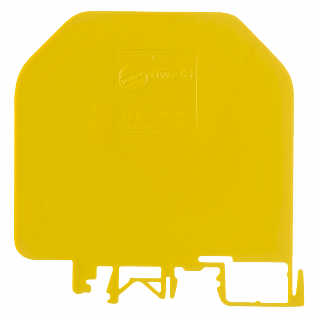 [14134] Separador SE3 76x77 P/Bornes En Riel 32 Y 35mm Zoloda