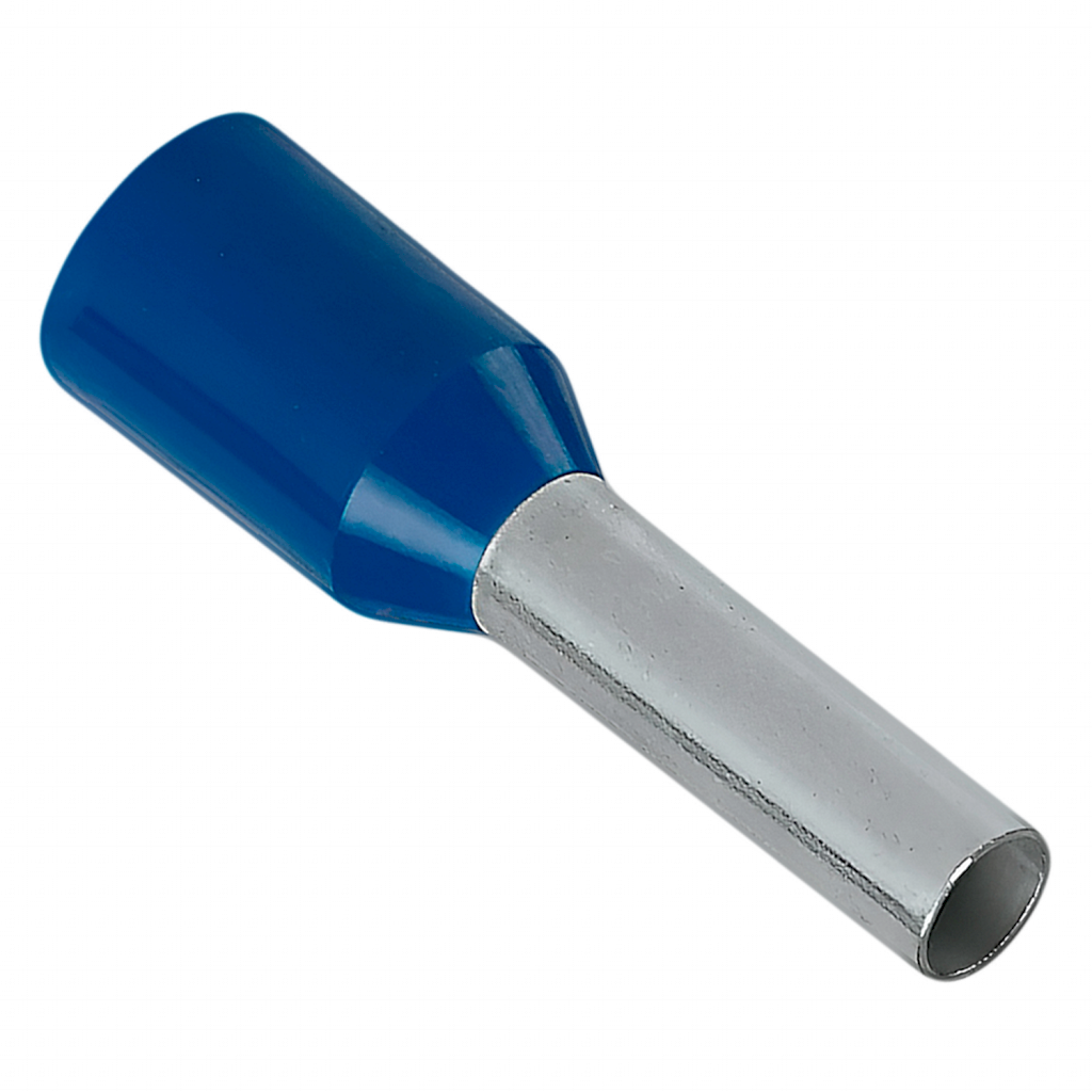 Puntera Tubular 0,75mm2 8mm x100u Azules Zoloda