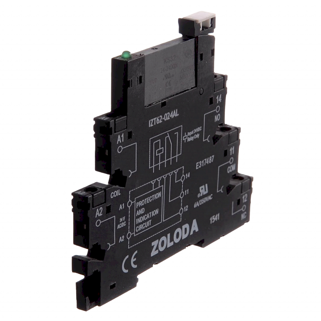 Relé PLC Optocoplador 1 Inversor E:24VCA/VCC S:24VCC 3A Tornillo Zoloda