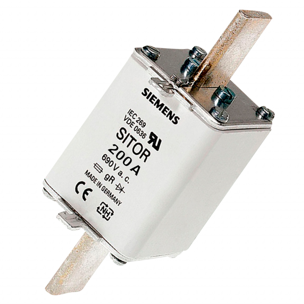 Fusible Cerámica Ultra Rápido Gs NH T1 200A 690V Siemens