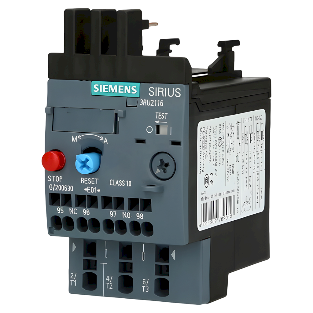 Relé Térmico 3P 690VCA 1,25A Rango Ajuste 0,9-1,25A Protección T Siemens