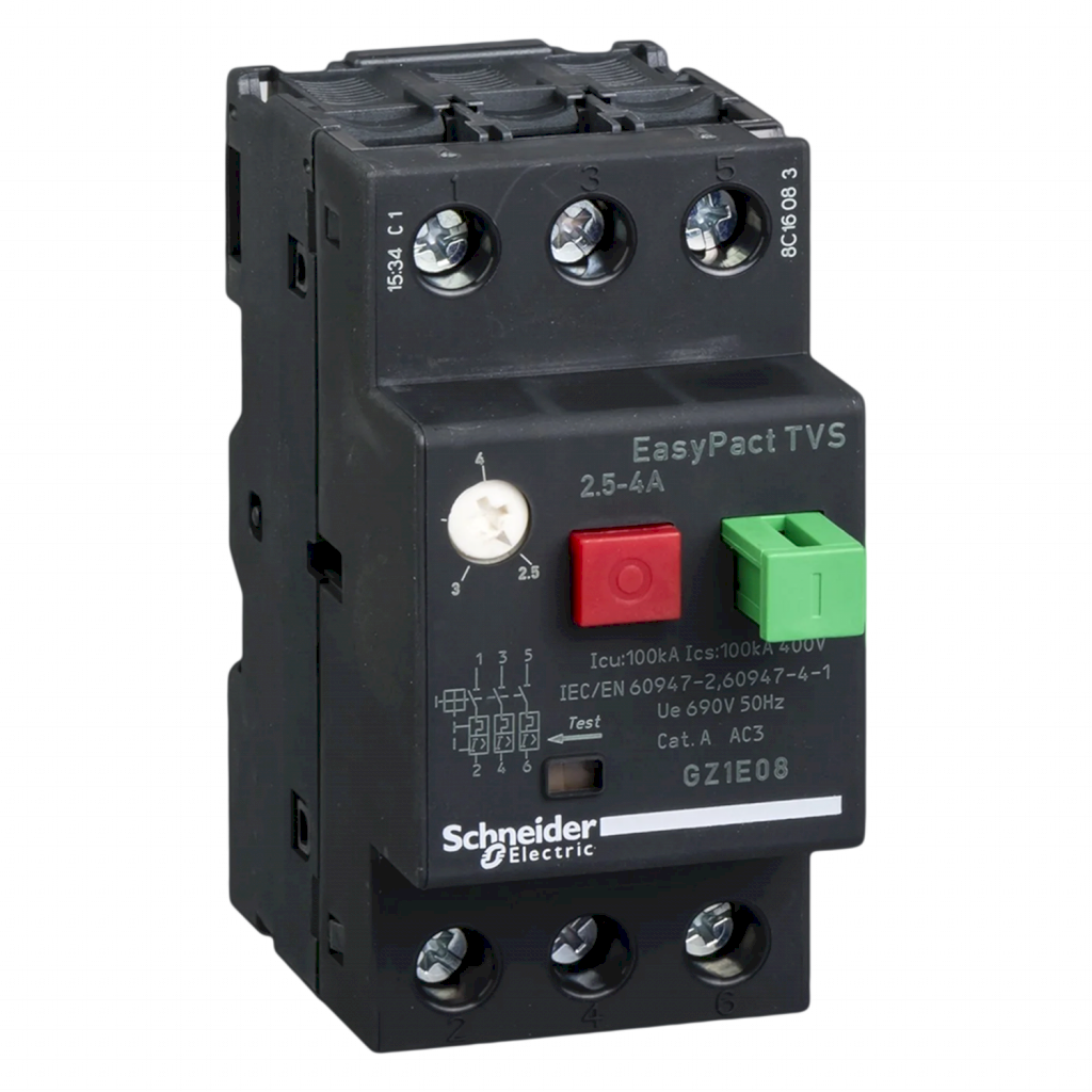 [32237] Guardamotor Magnetotérmico GZ1 2,5-4A 100kA Schneider Electric