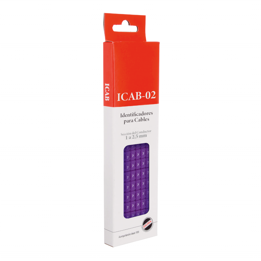 [32322] Identificadores P/Cable Violeta Número 7 Zoloda