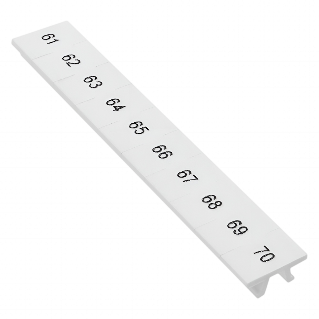 [10692] Identificación P/Bornes ZB de 6mm 61 al 70 Blanco Phoenix Contact