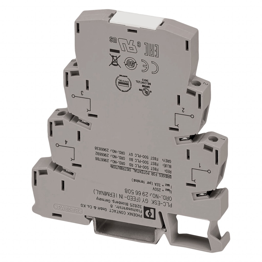 [10860] Borne de Alimentación 32A P/Puente Borne-Relé Phoenix Contact