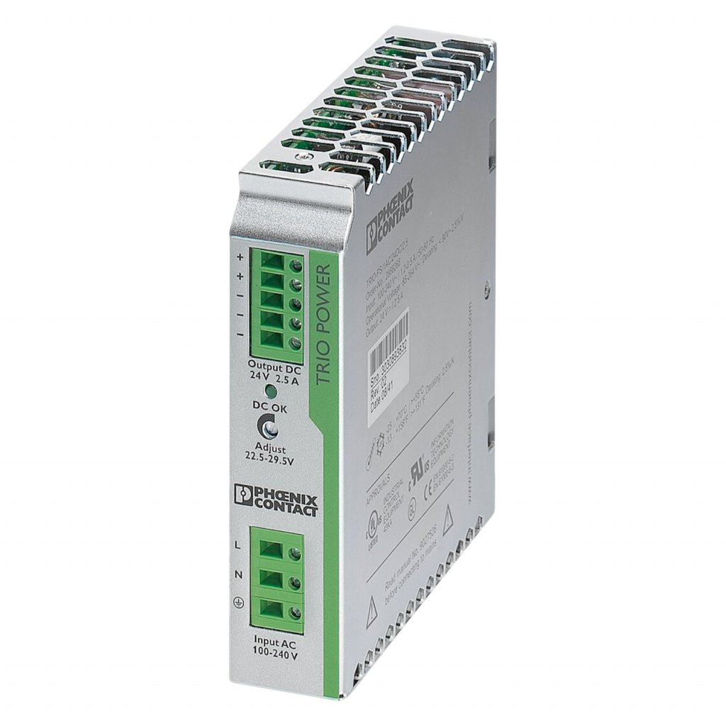 Fuente Monofásica Trio E: 220V S: 24VCC 2,5A Phoenix Contact