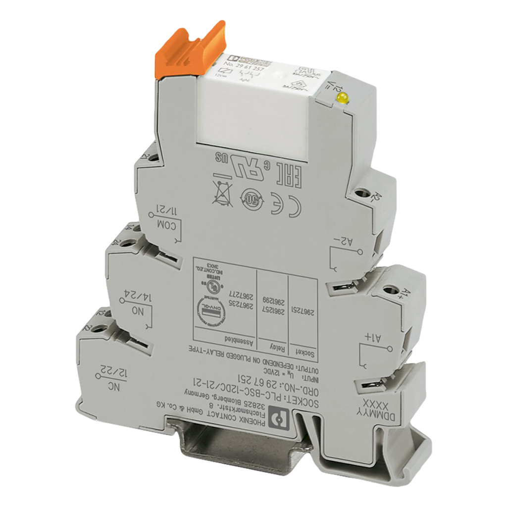 Relé PLC 2 Inversores 12VCC C/Led Phoenix Contact