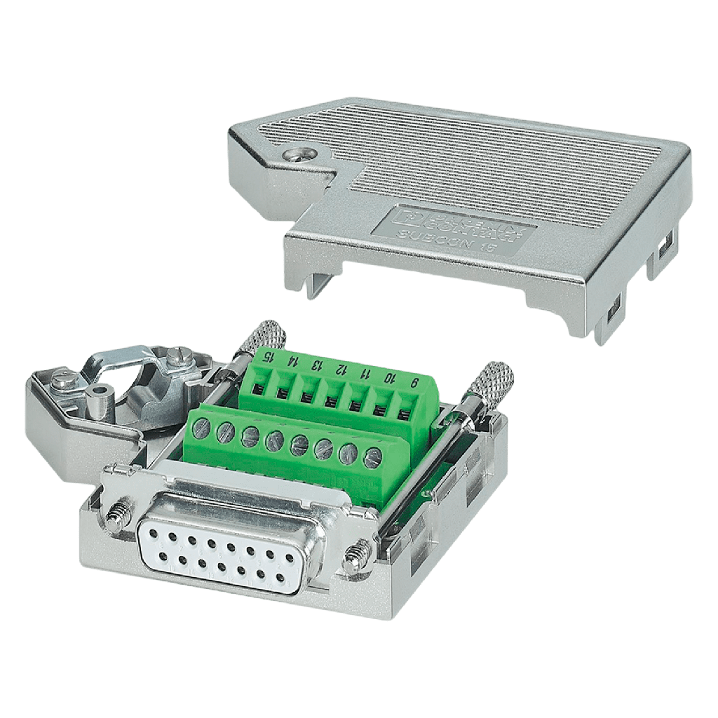 [18866] Conector Enchufe C/Tornillo 15 Polos Hembra DB15 Phoenix Contact