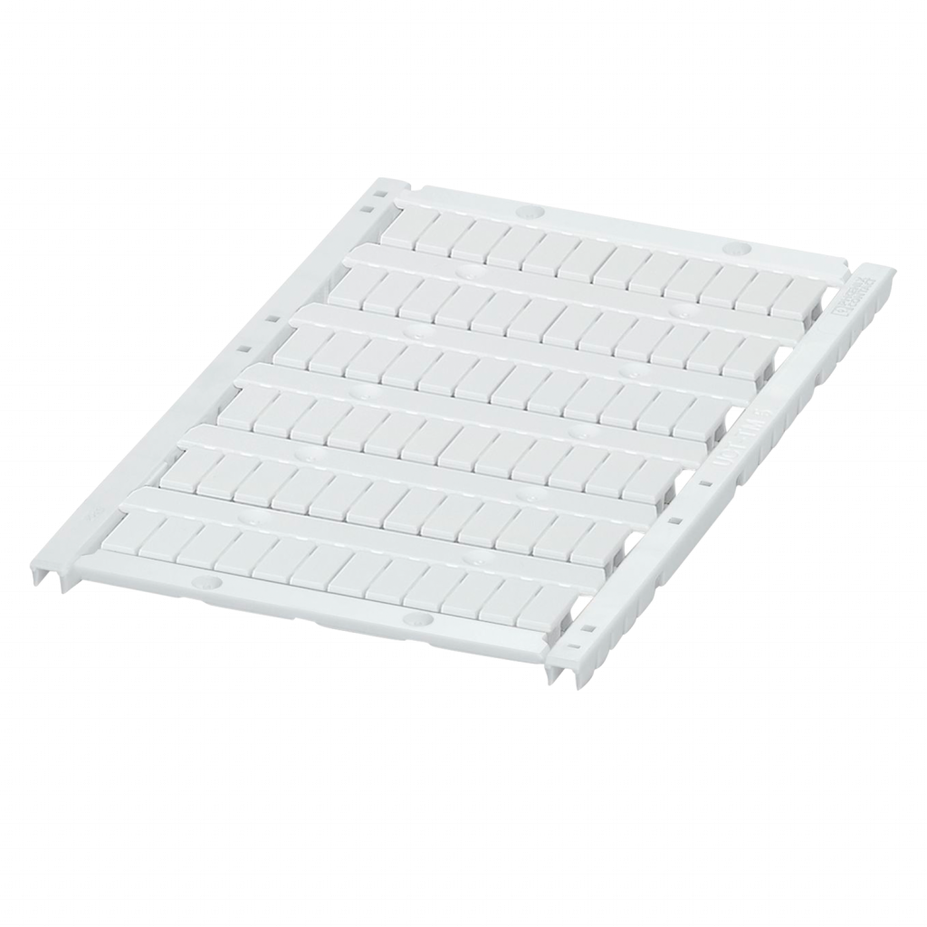 [20877] Plancha P/Bornes 5,2mm 72 Identificadores Blanca Phoenix Contact