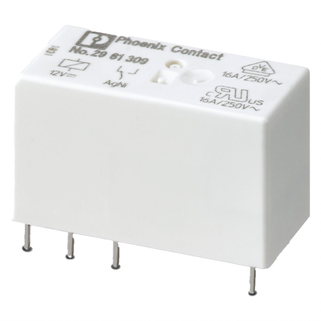 Relé Enchufable Miniatura P/Zócalo PLC 12VCC 16A Phoenix Contact