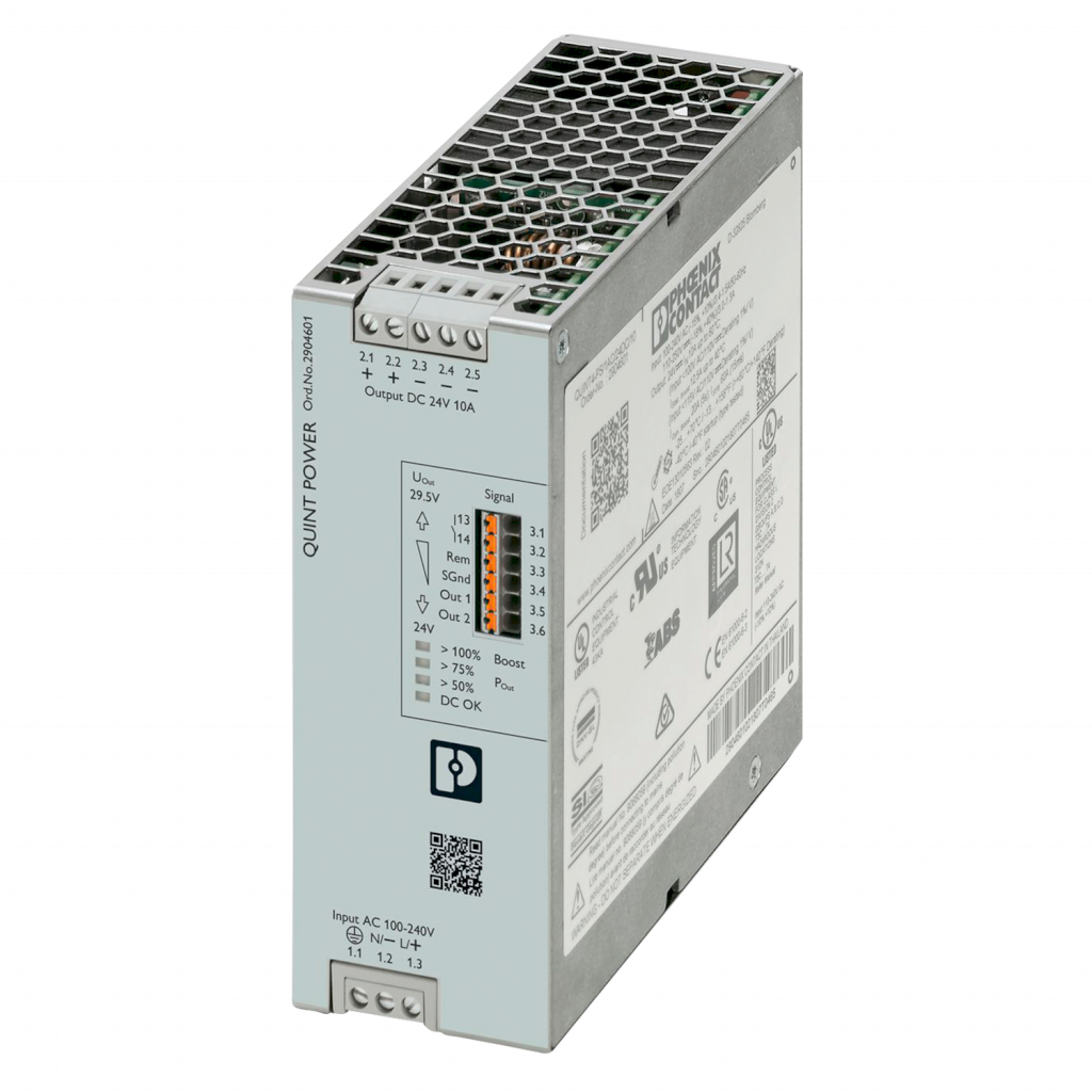 Fuente Quint Power E: 100/240VCA S: 24VCC 10A Phoenix Contact