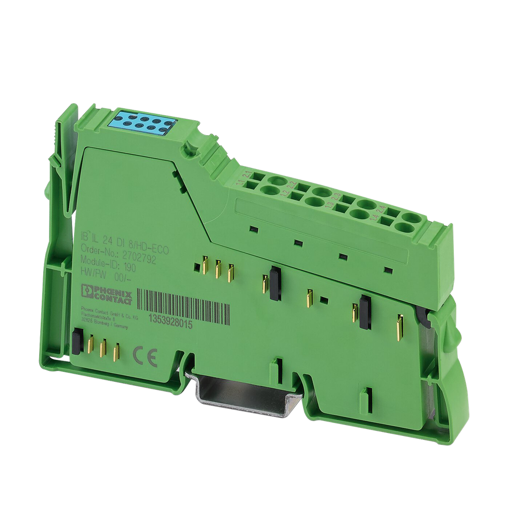 [27253] Módulo INLINE 8ED 24VCC C/Bornera Resorte Phoenix Contact