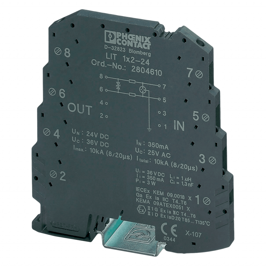 Proteccion de Sobretension Montaje DIN Clase III 20kA 2 Polos Phoenix Contact