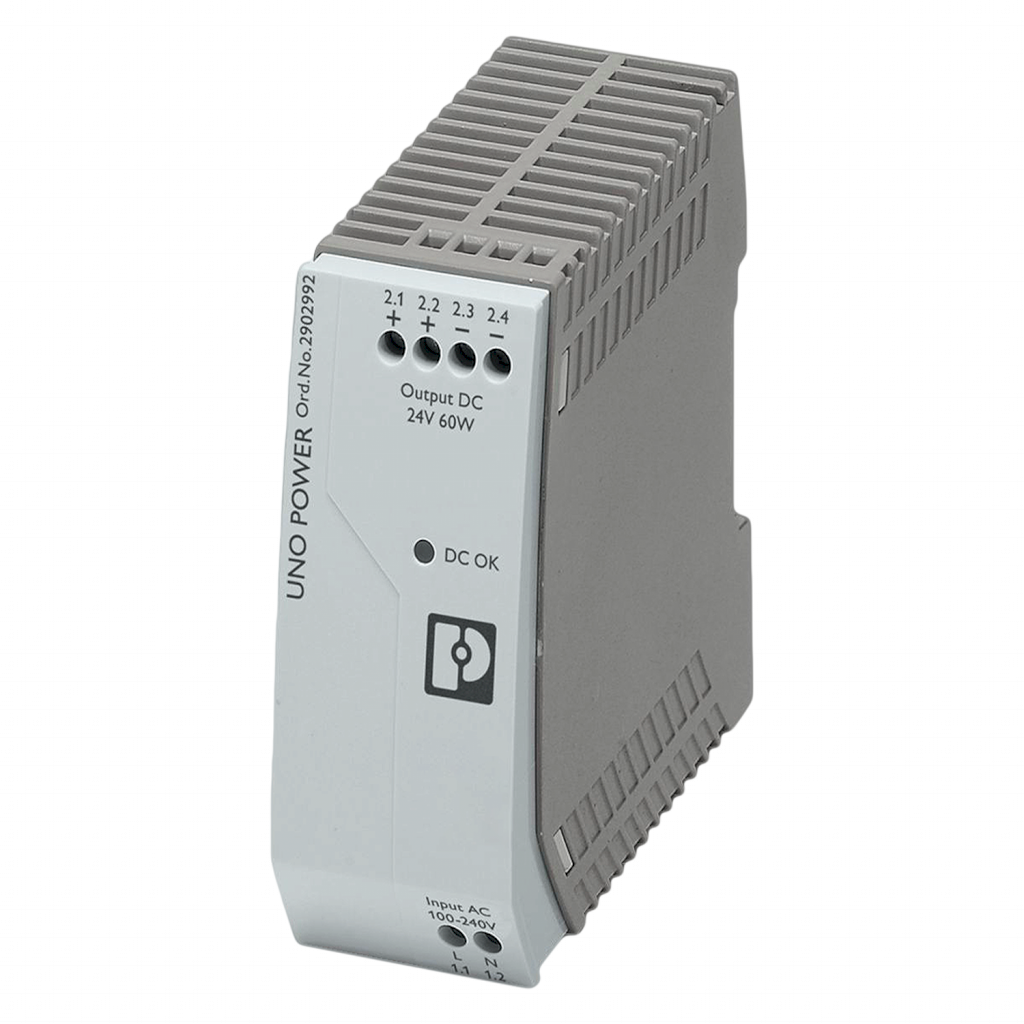 Fuente Monofásica E: 220V S: 24VCC 2,5A Uno Phoenix Contact