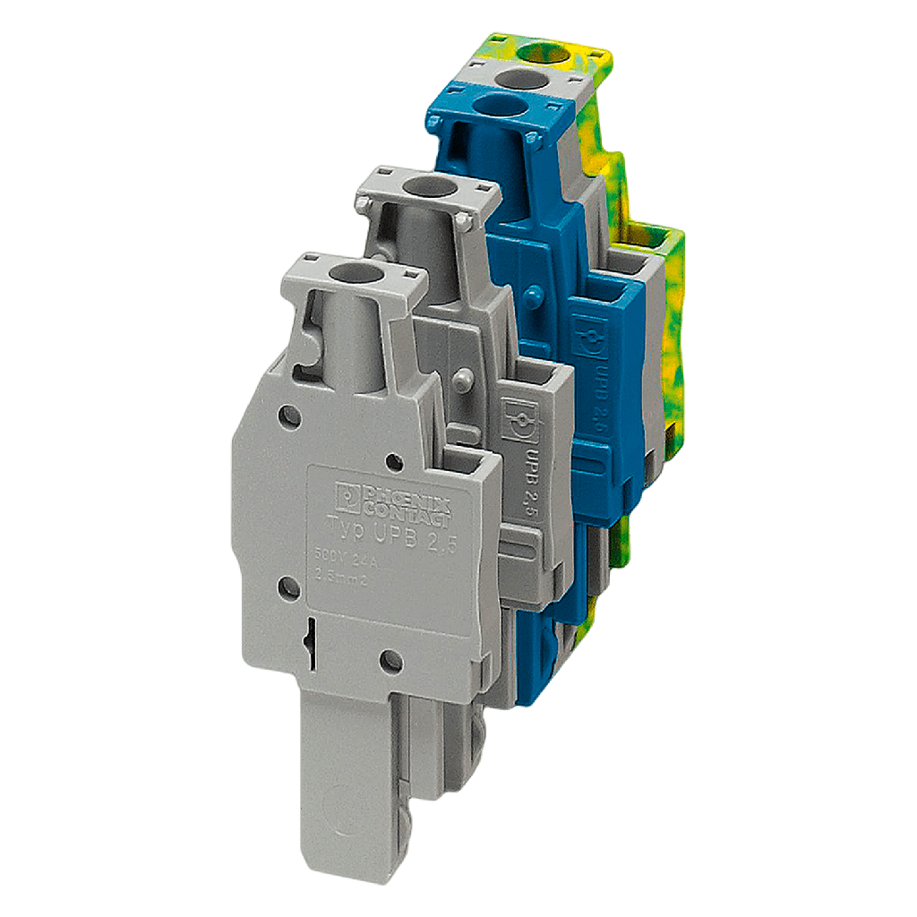 [30459] Conector a Tornillo 1 Polo 24A 220VCA/380VCA Amarillo/Verde Phoenix Contact