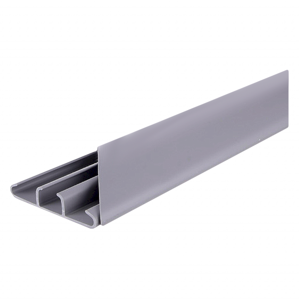 Cablecanal TPP P/Piso 75x17mm Tira de 2Mts Gris Zoloda