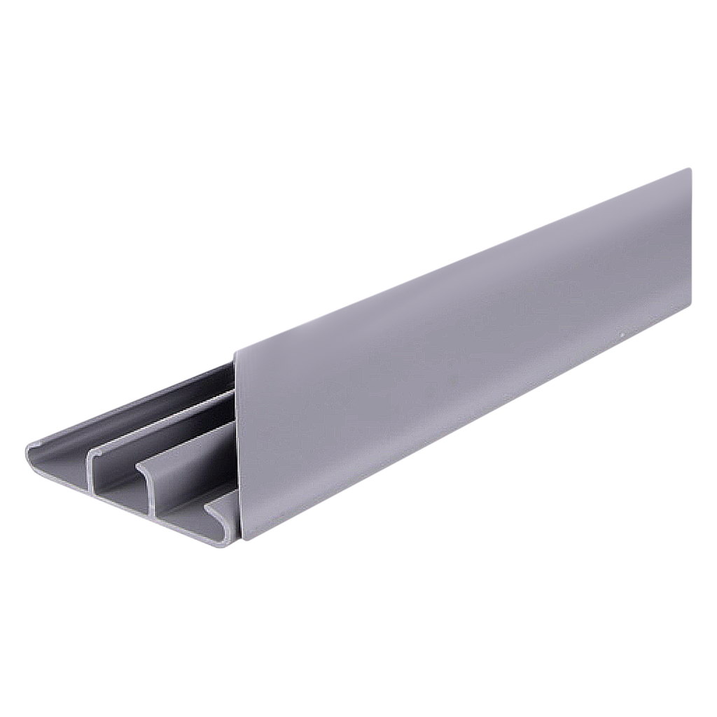 [10072] Cablecanal TPP P/Piso 75x17mm Tira de 2Mts Gris Zoloda