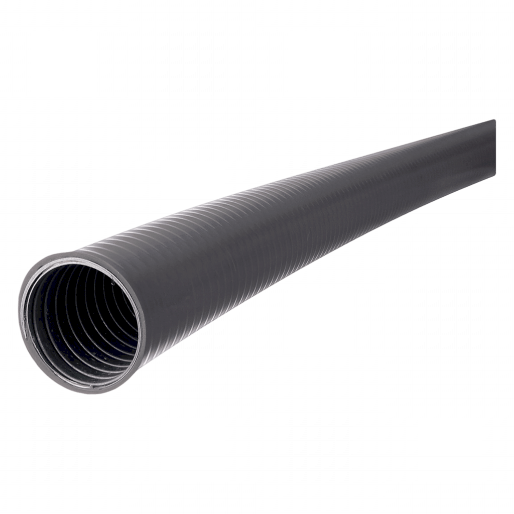 [10148] Caño Corrugado Semipesado Gris 3/4'' PVC y Metal Zoloda