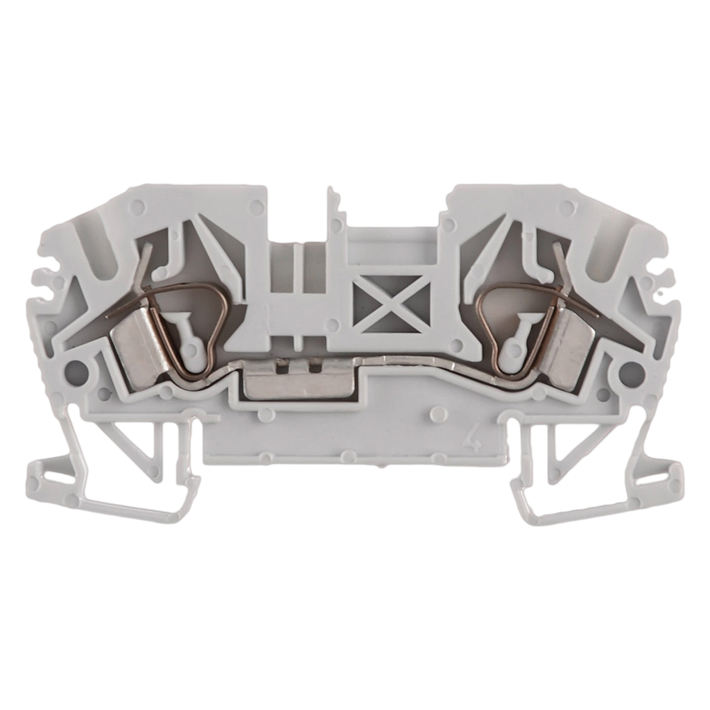 [17484] Borne BKF Resorte 2,5mm2 Gris Zoloda