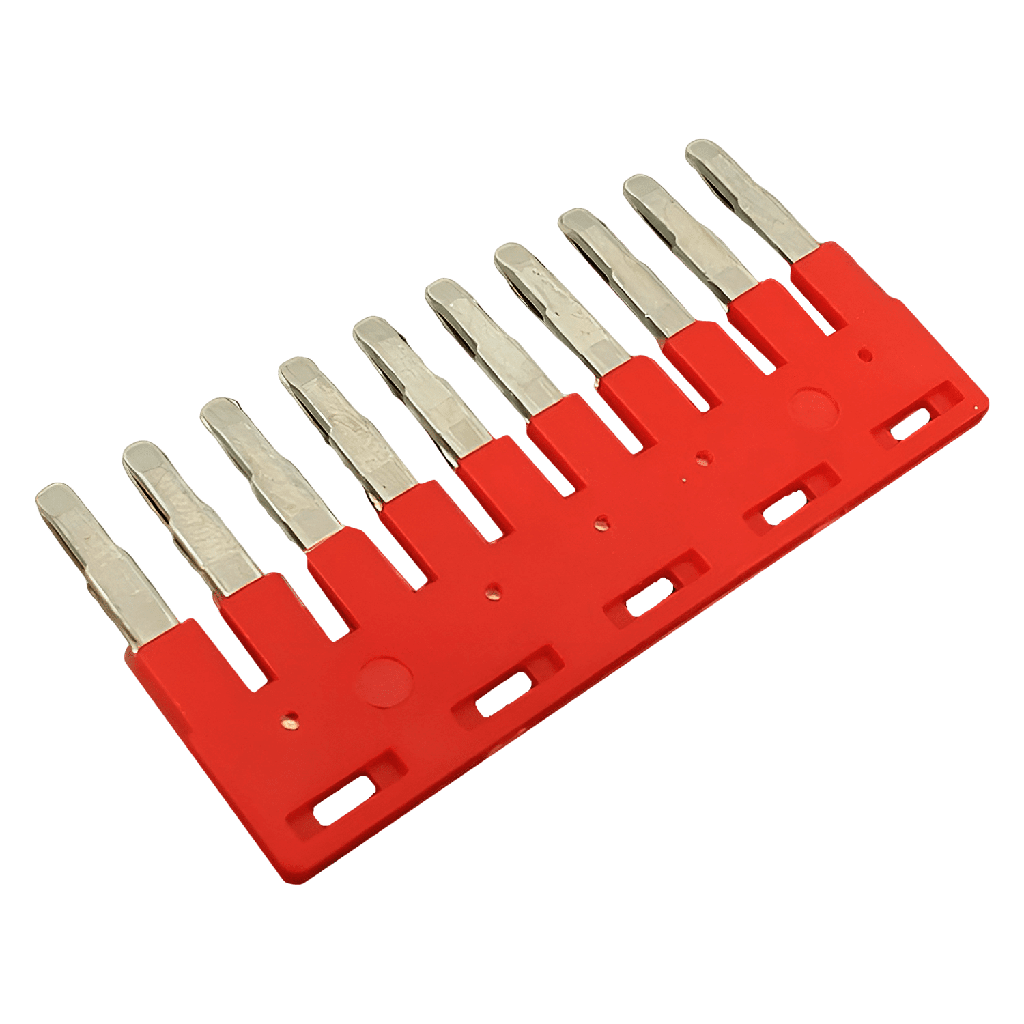 [17894] Puente Fijo JSSB 10 Elementos P/Bornes BKF 2,5mm2 Rojo Zoloda