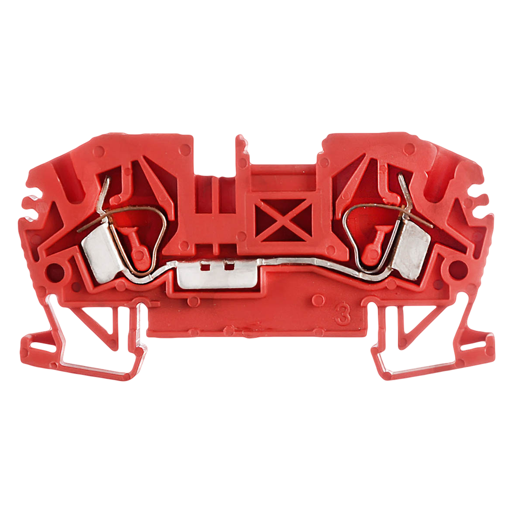 [18442] Borne BKF Resorte 2,5mm2 Rojo Zoloda