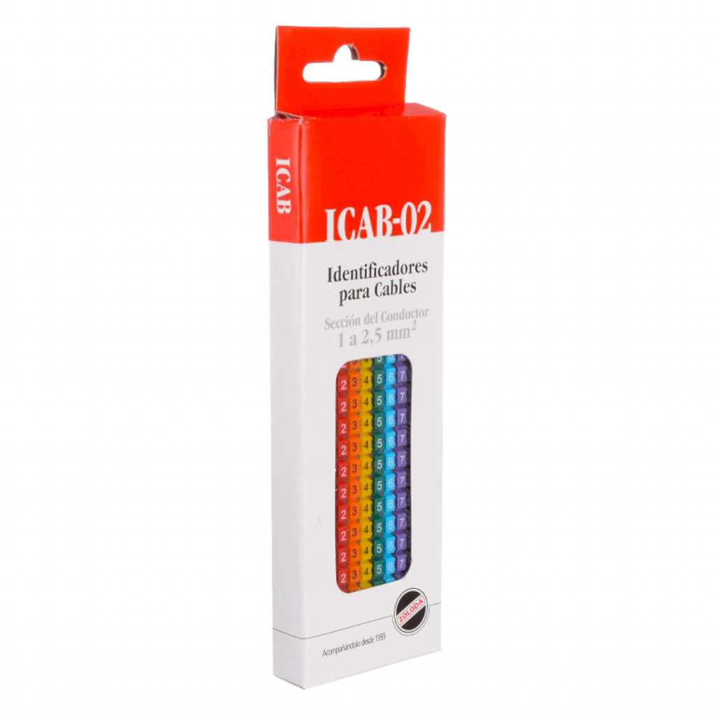[18473] Identificadores P/Cable Amarillo,Azul,Blanco,Gris,Marron,Naranja,Negro,Rojo,Verde,Violeta Números 0-9 Zoloda