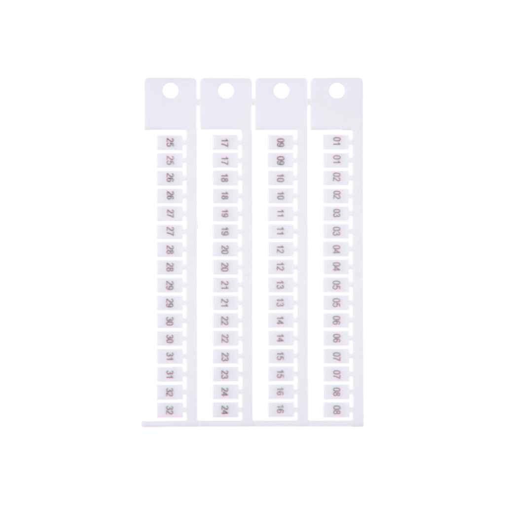 [18486] Plancha Números 1-32 P/Bornes IZ62 Zoloda