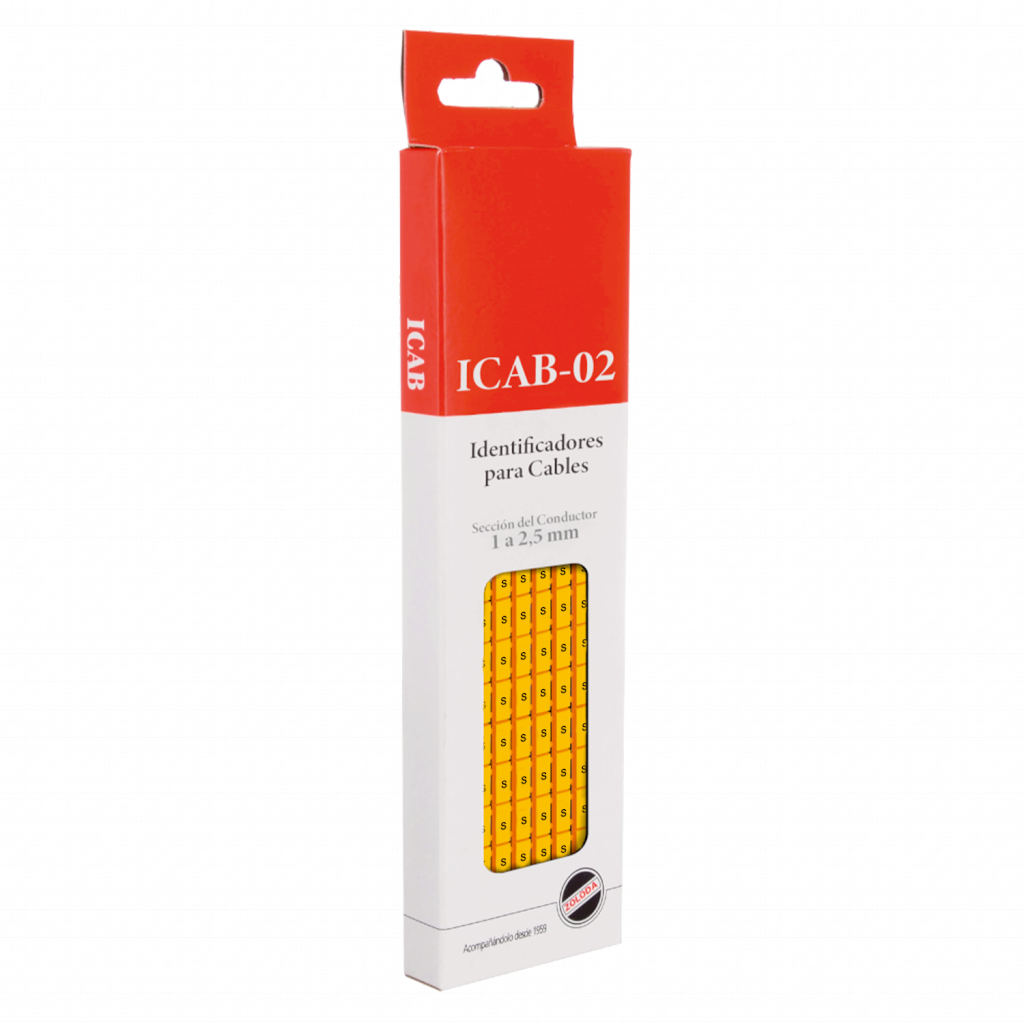 [18620] Identificadores P/Cable Amarillo Letra O Zoloda