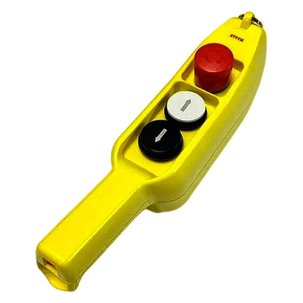 [19303] Caja Colgante PVC Amarillo/Negro/Rojo 1NA Steck Electric