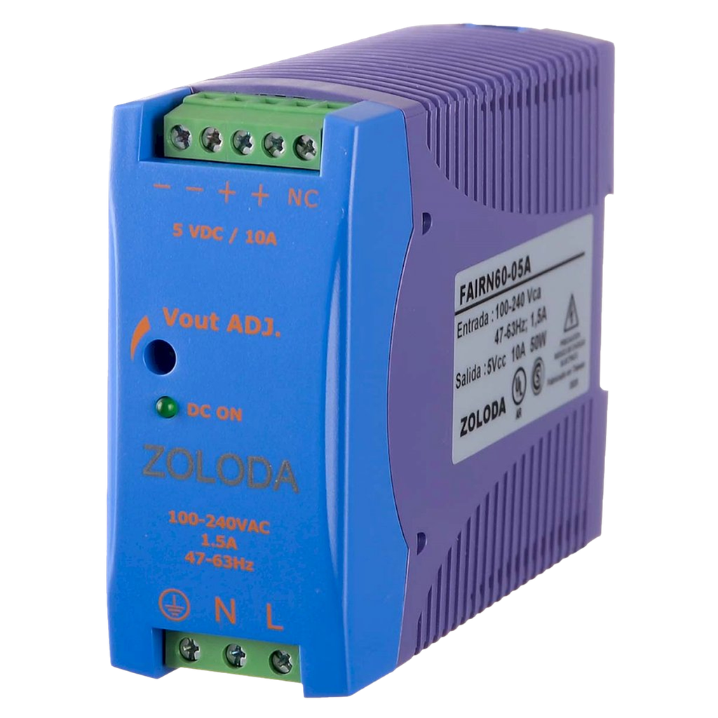 [19657] Fuente Especial Monofásica Fair E: 220V S: 5VCC 10A Zoloda