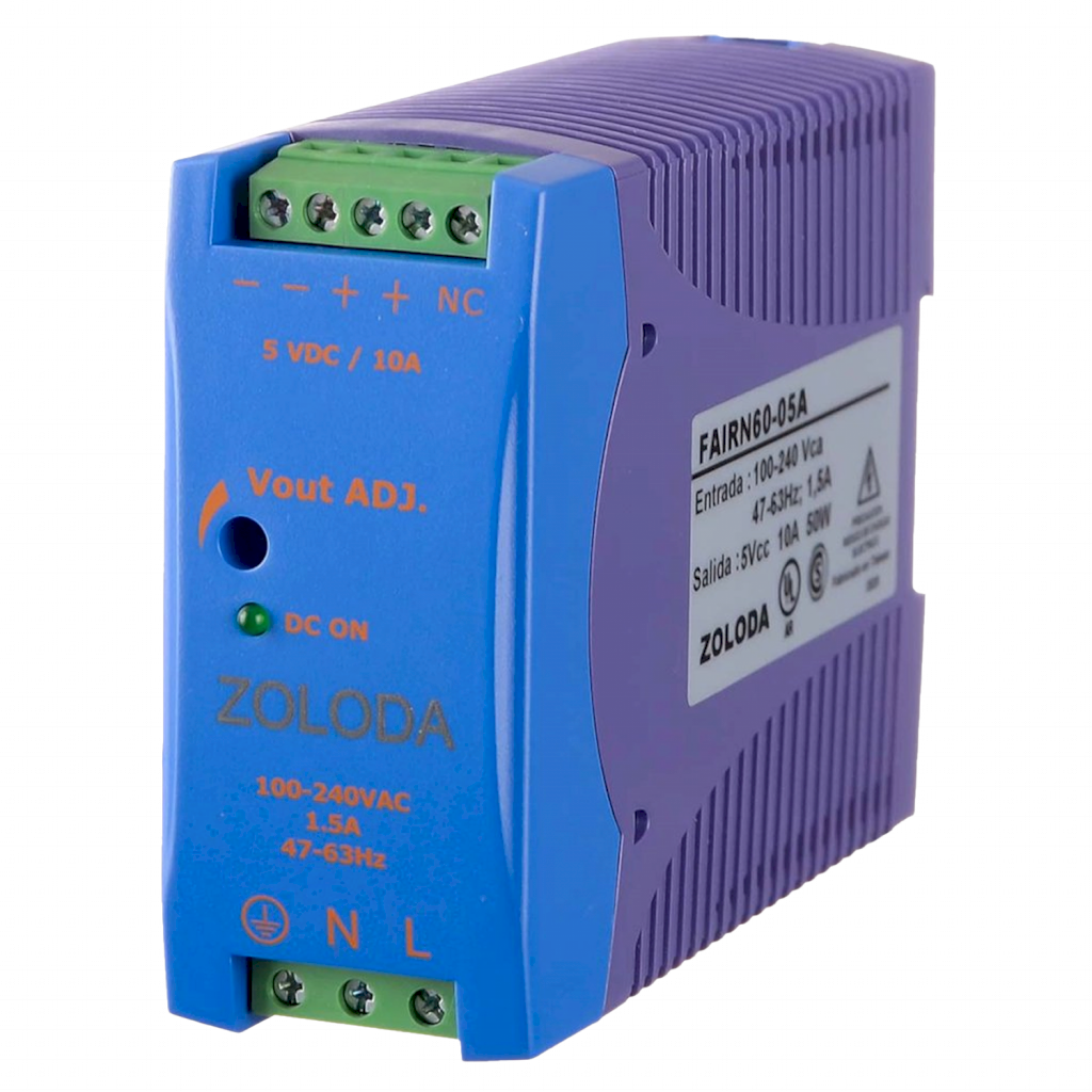 [19657] Fuente Especial Monofásica Fair E: 220V S: 5VCC 10A Zoloda