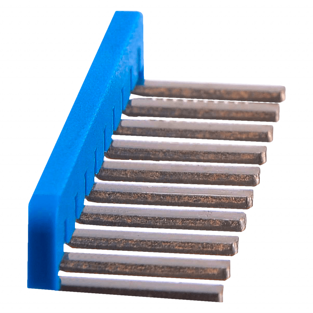 Puente Fijo 10 Elementos P/Bornes BKNT 6mm2 Azul Zoloda