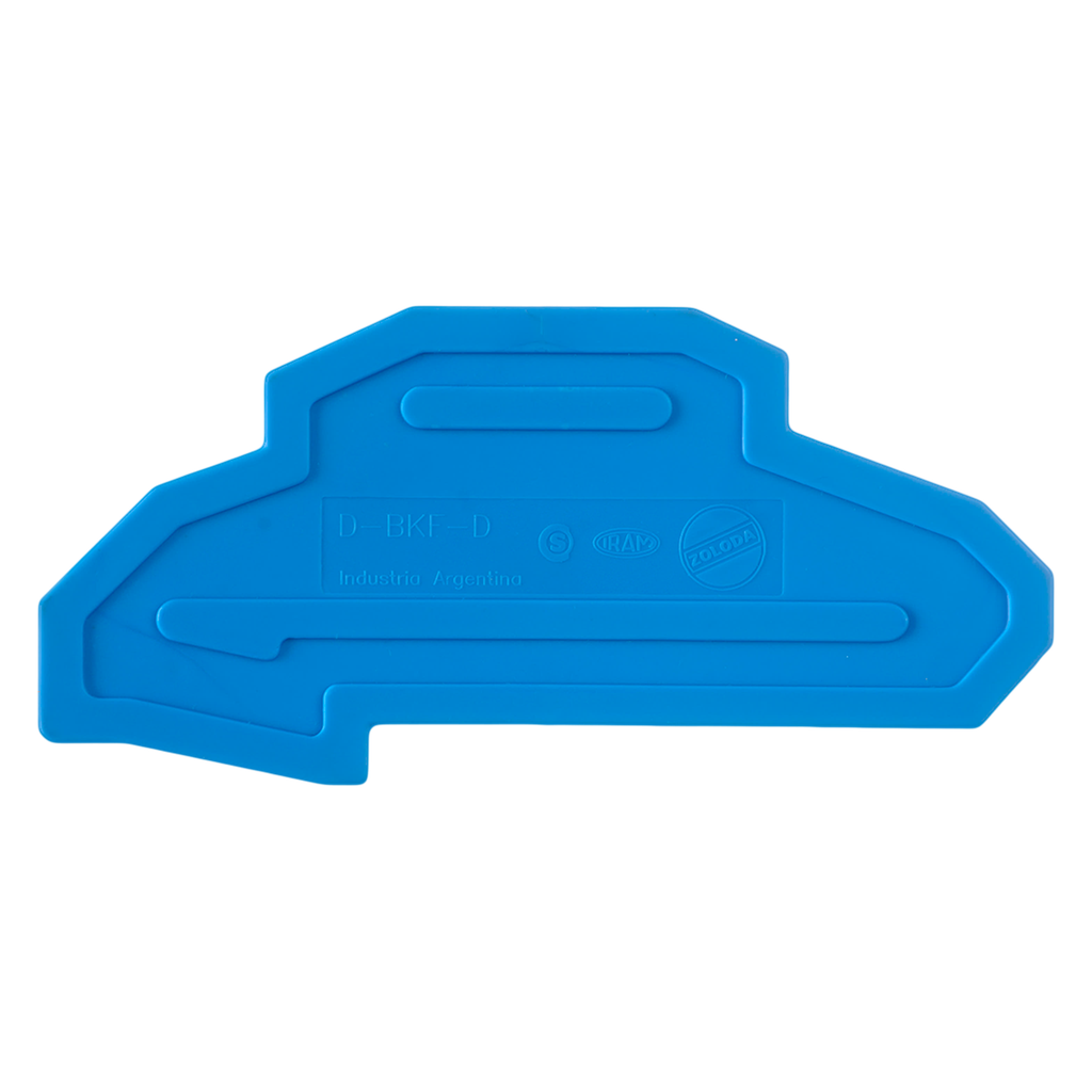 [20331] Tapa P/Borne Doble Piso a Resorte Azul Zoloda