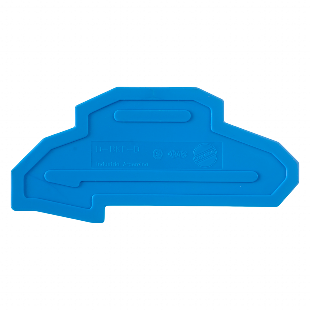 [20331] Tapa P/Borne Doble Piso a Resorte Azul Zoloda