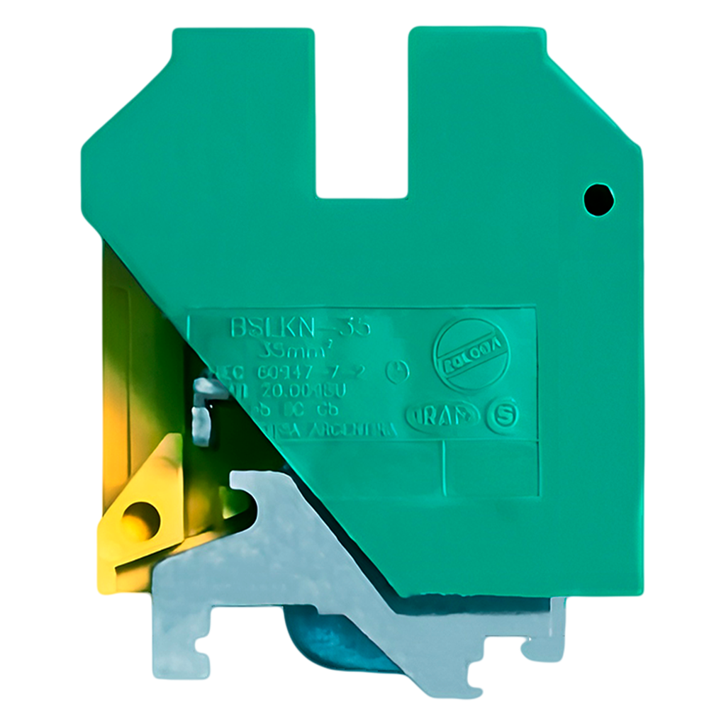 [20983] Borne BSLKN de Puesta a Tierra 35mm2 P/Riel 32-3mm Zoloda