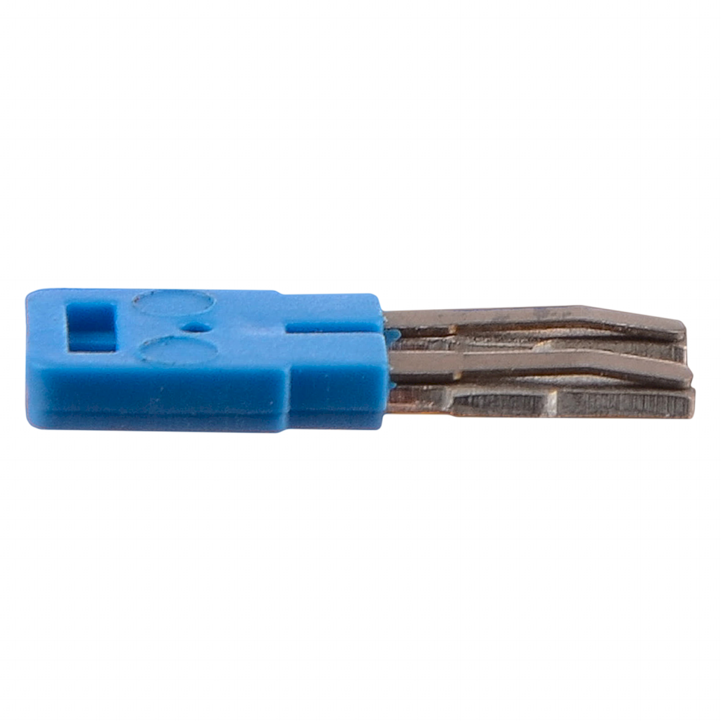 Puente Fijo JSSB 2 Elementos P/Bornes BKF 2,5mm2 Azul Zoloda