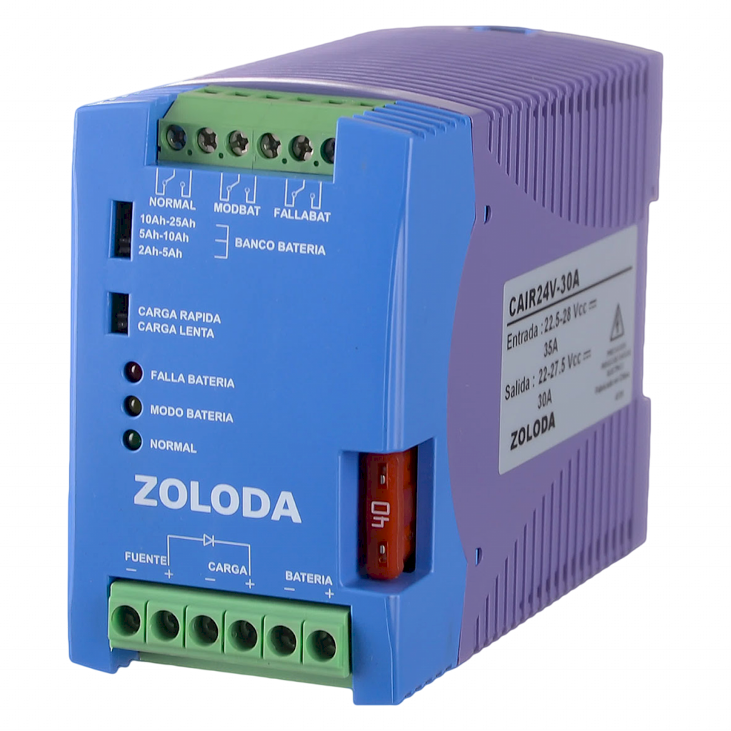 Controlador Alimentación Conversion Simple Extraible 24VCC 720W 1:1 Zoloda