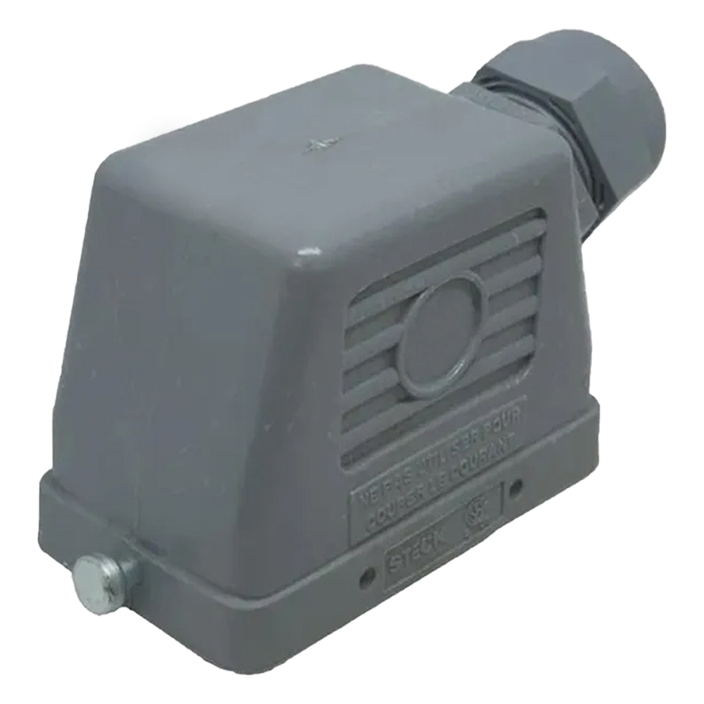 [32077] Carcasa Aerea de Poliamida 6 Polos C/Prensacable Incorporado Salida Lateral Steck Electric