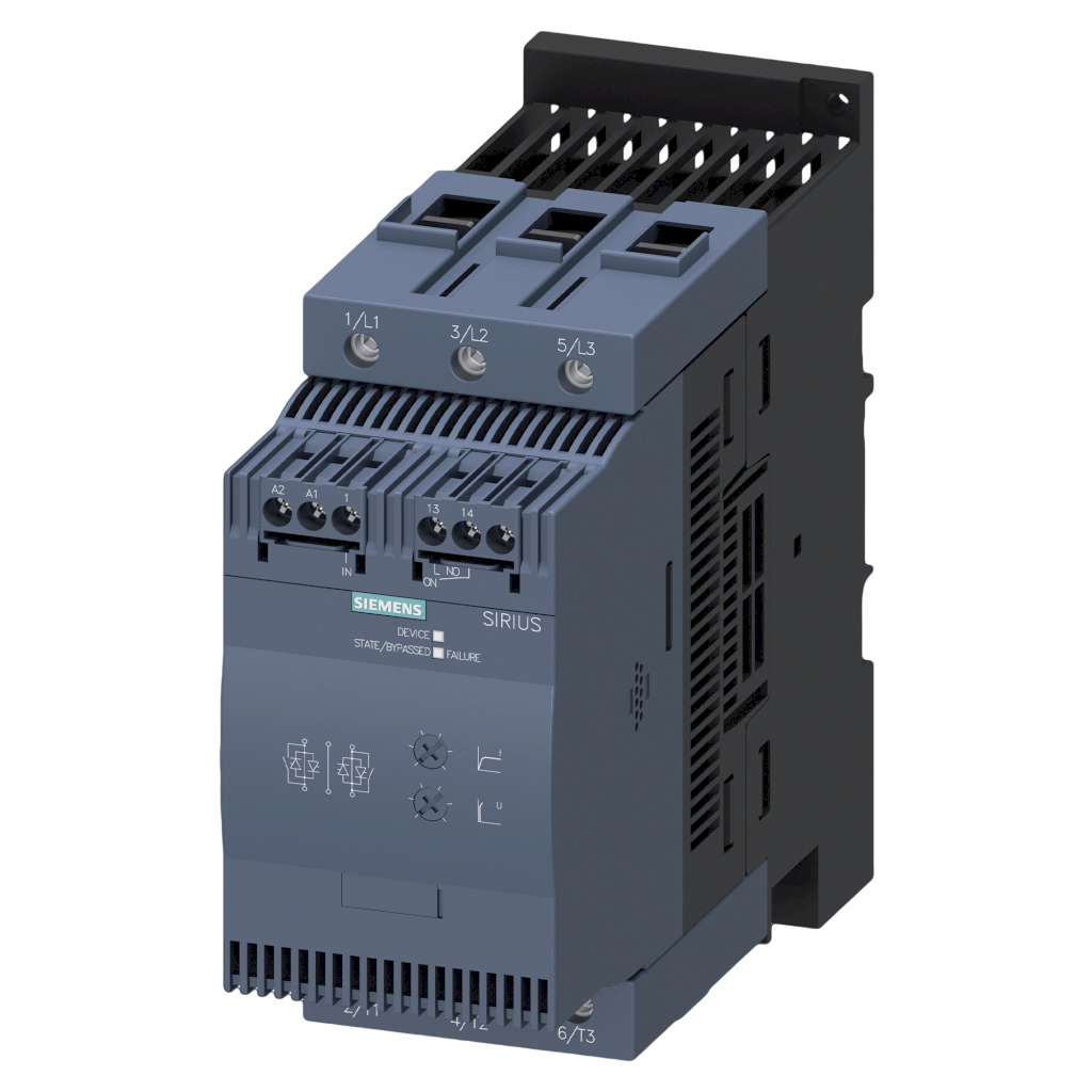 Arrancador Suave 3RW30 Basic STD 110-220VCA/VCC 63A 30kW/40HP Siemens
