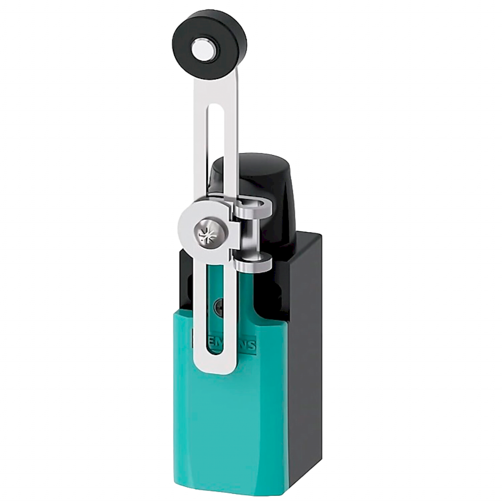 [19521] Límite de Carrera Mini Plástico Roldana 19mm+Palanca Larga 1NA+1NC S:M20 Siemens