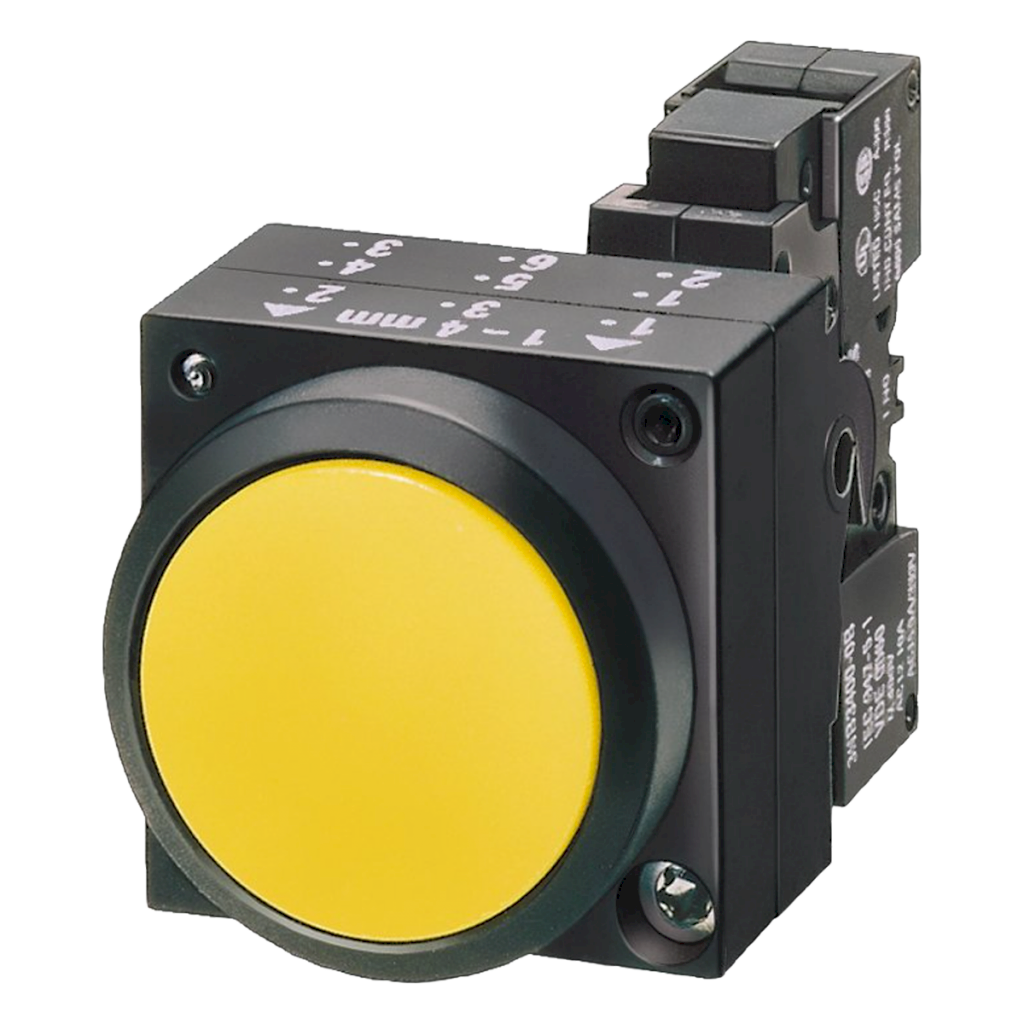 Pulsador 3SB3 Plástico Amarillo 1NA Siemens