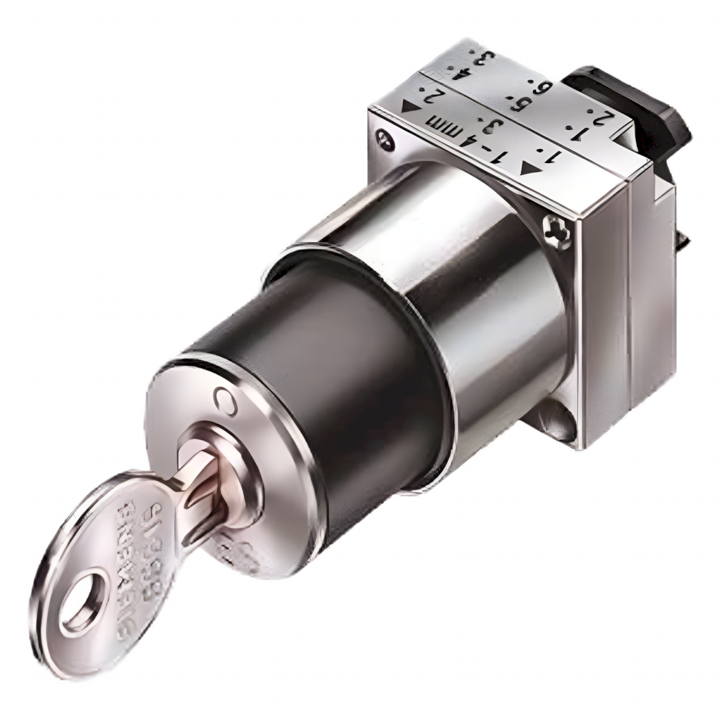 Cerradura 3SB Metálica 2 Posiciones C/Retención Llave Ext0 Siemens