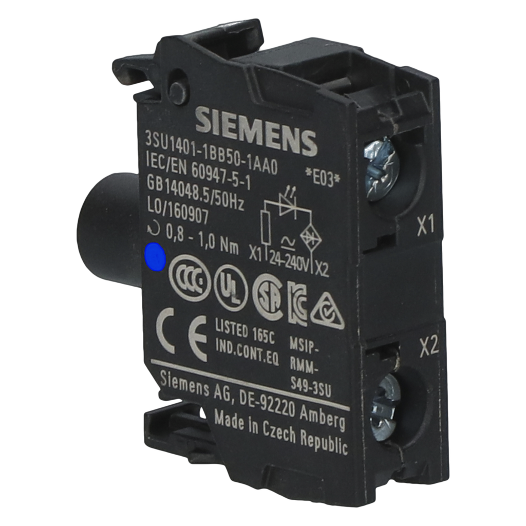 [22982] Bloque Led 3SU ACT C/Led 24VCC/CA Azul Siemens