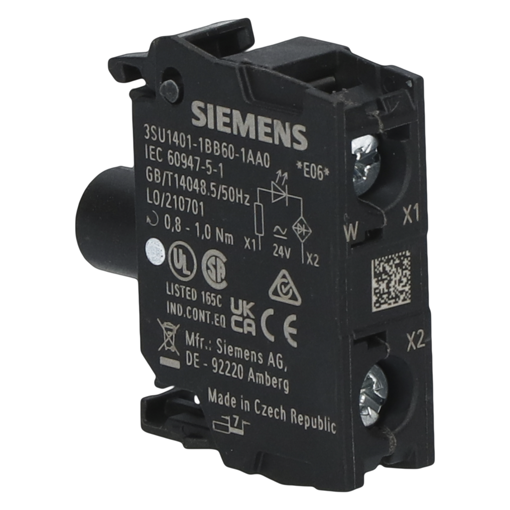 [23011] Bloque Led 3SU ACT C/Led 24VCC/CA Blanco Siemens