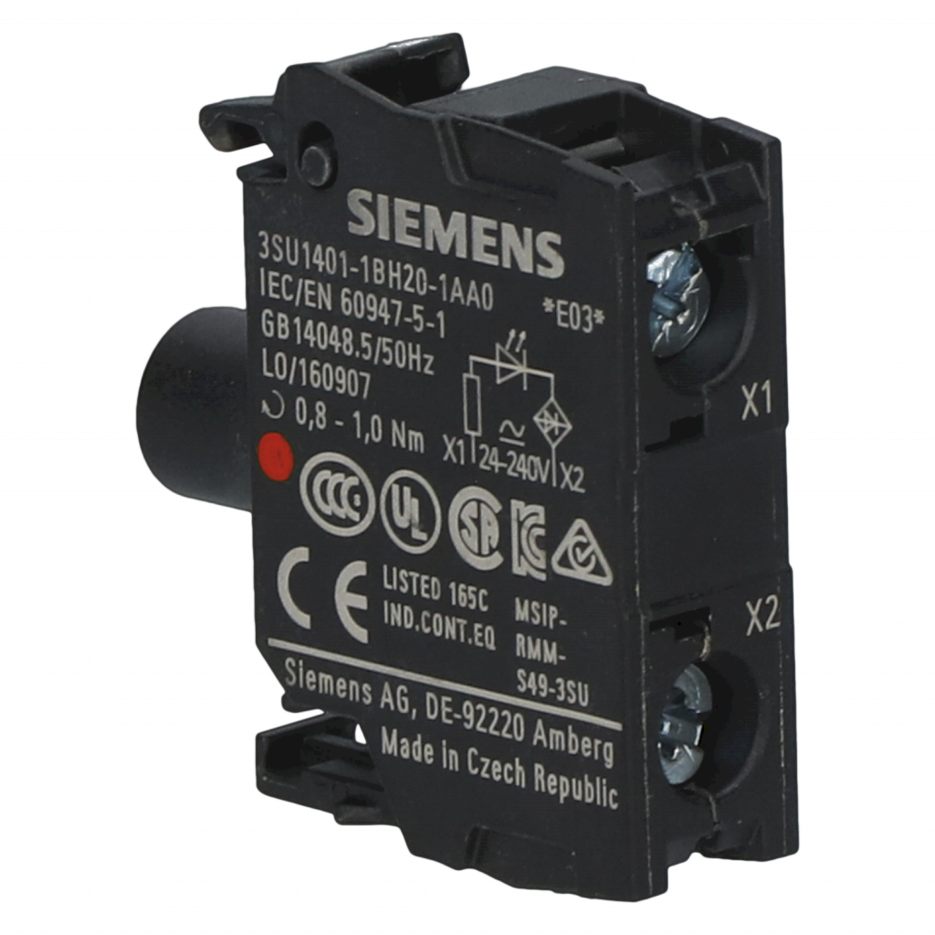 [24109] Bloque Led 3SU ACT C/Led 24-240VCC/CA Rojo Siemens