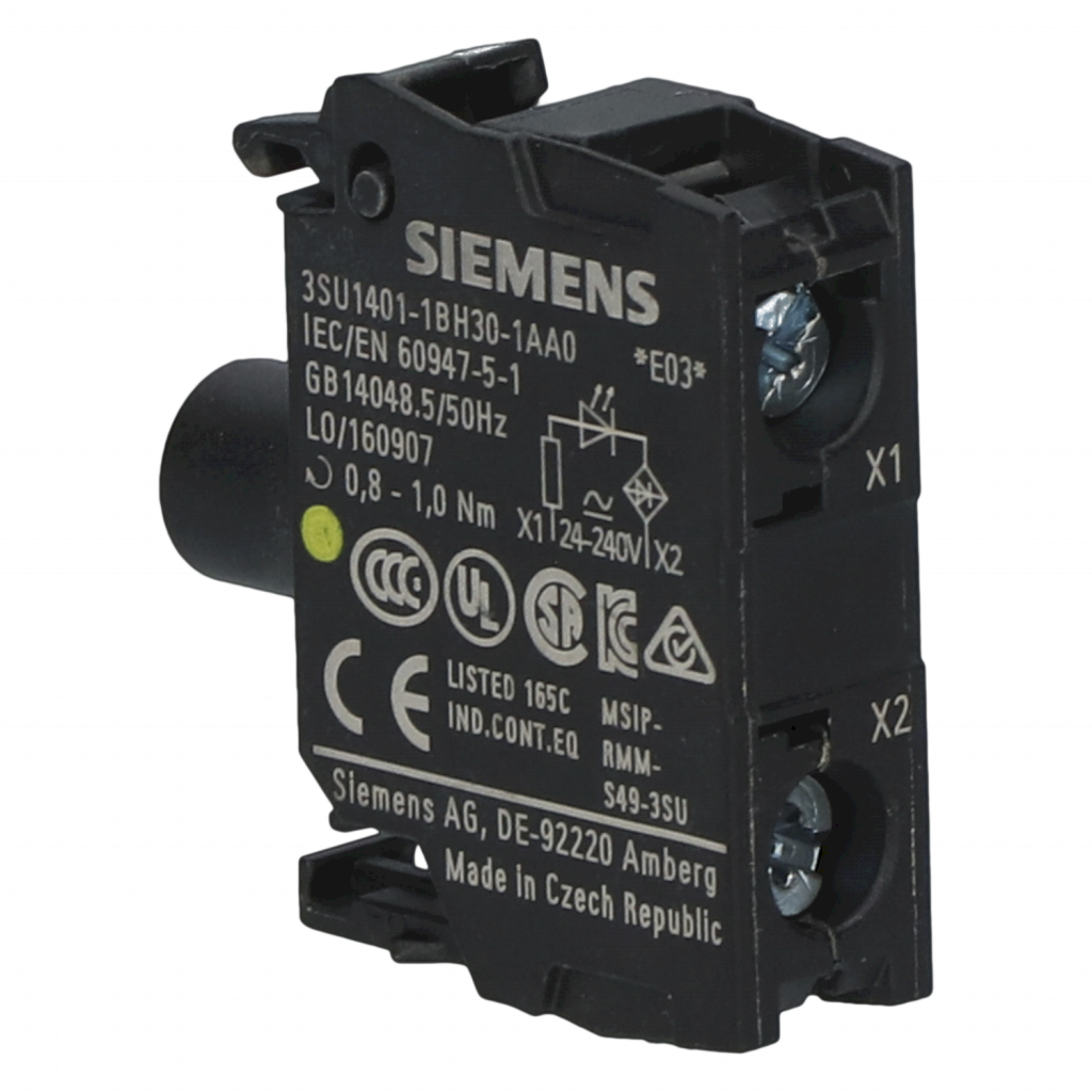 [24110] Bloque Led 3SU ACT C/Led 24-240VCC/CA Amarillo Siemens