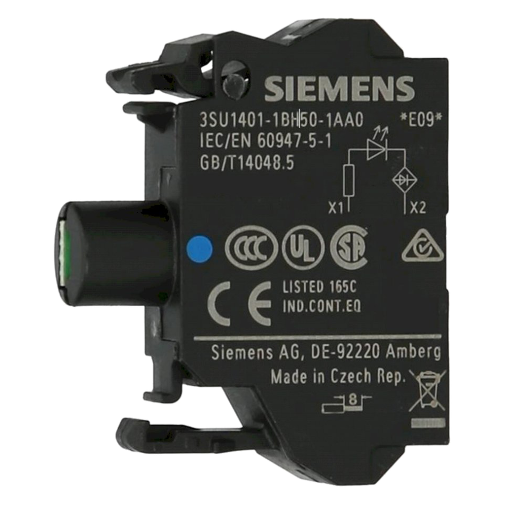[24112] Bloque Led 3SU ACT C/Led 24-240VCC/CA Azul Siemens