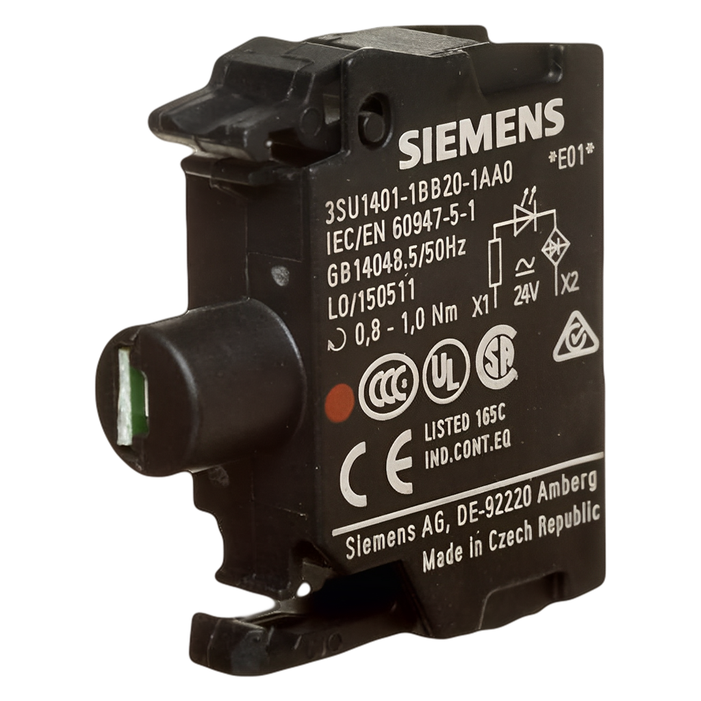 [24113] Bloque Led 3SU ACT C/Led 24-240VCC/CA Blanco Siemens